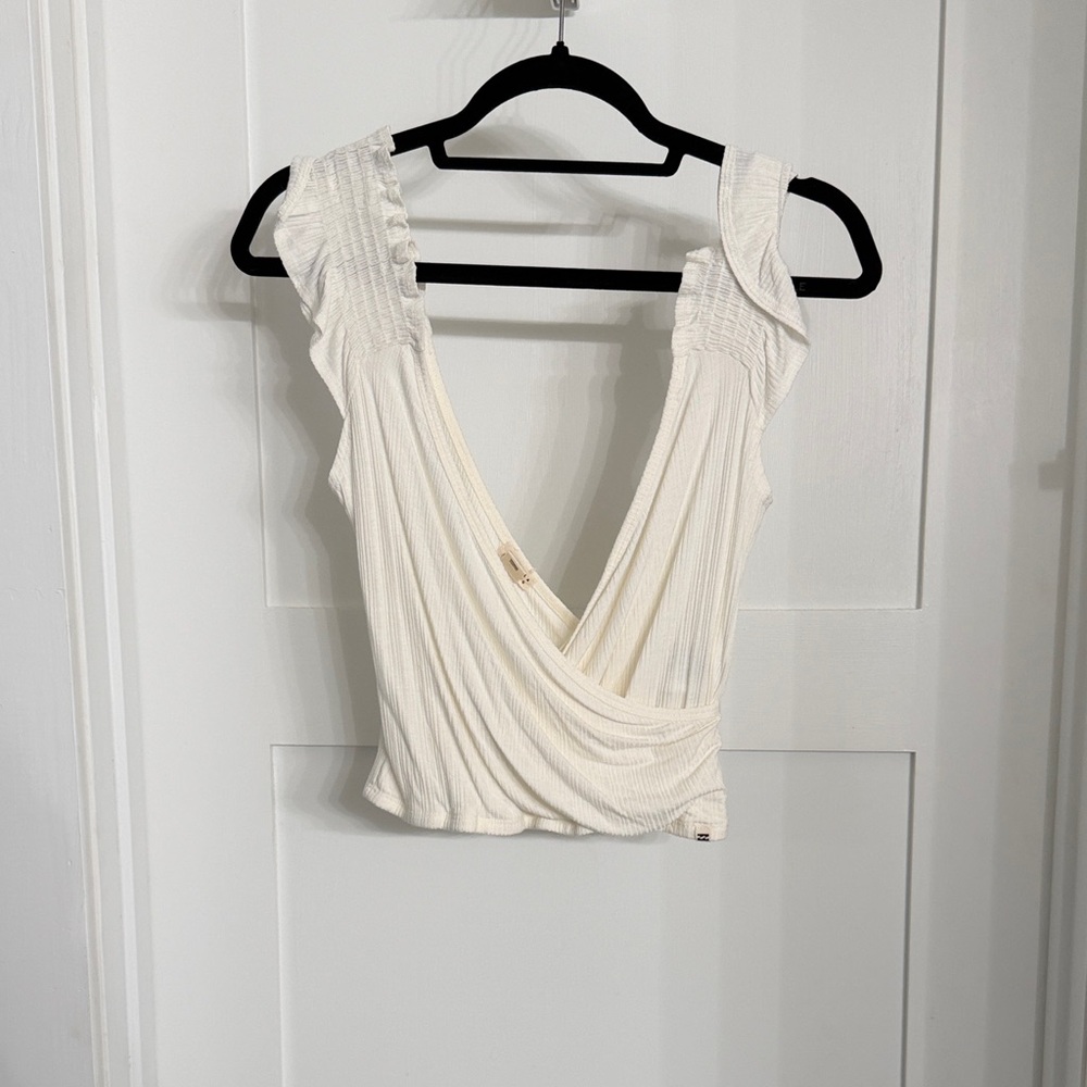 Elegant Cream Sleeveless Top